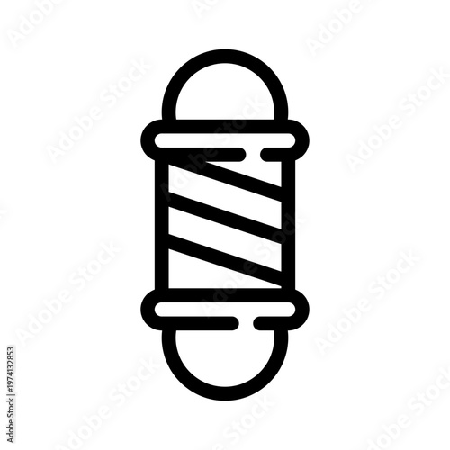 barber pole line icon