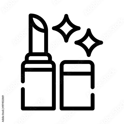 lipstick line icon