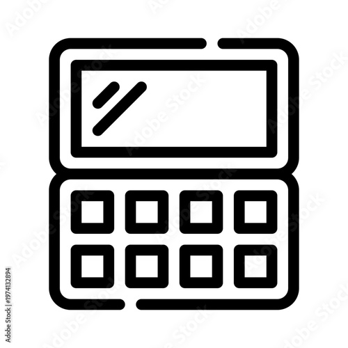 makeup kit line icon