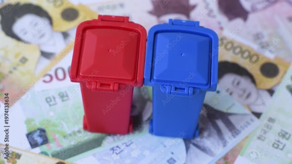 Bins for trash or garbage, a conceptual background for selective and ...