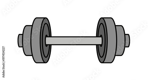 Dumbbell weightlifting fitness equipment closeup.