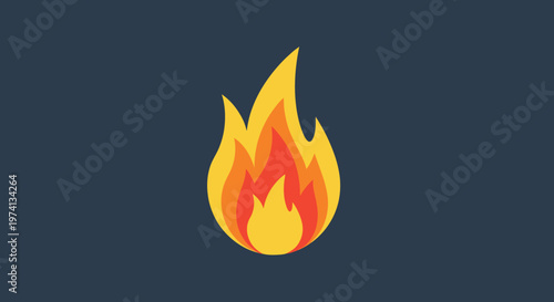 Flame icon with orange and yellow colors.