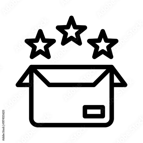 product review line icon