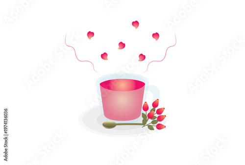 ローズヒップの香りが広がるホットローズヒップティー