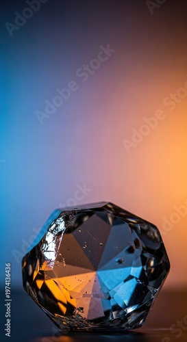 Crystal Gemstone - A Stunning Display of Light and Form.