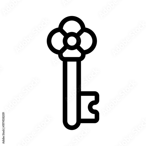 boho key line icon