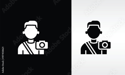 Photographer Vector, Icon Or Logo Sign Isolated Symbol Illustration