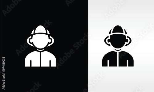 Firefighter Vector, Icon Or Logo Sign Isolated Symbol Illustration