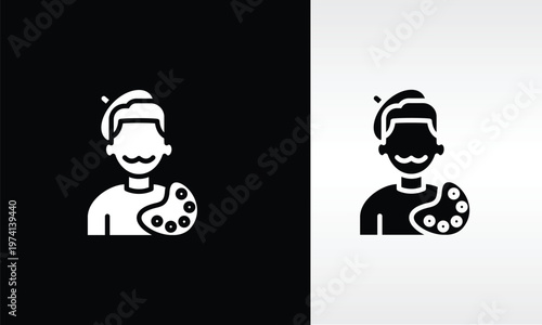 Artist Vector, Icon Or Logo Sign Isolated Symbol Illustration