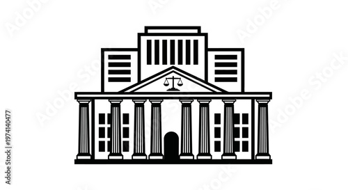 T Mobile Building Front View Illustration.