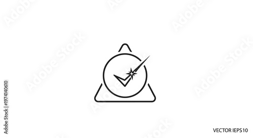 Vector illustration of an alarm clock.