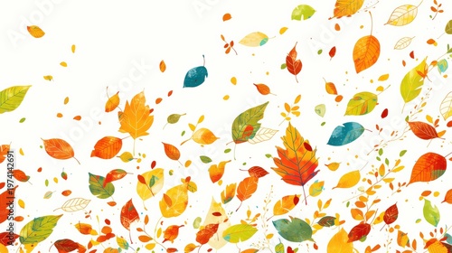 舞い散る秋の葉