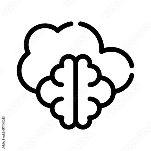 imagination line icon