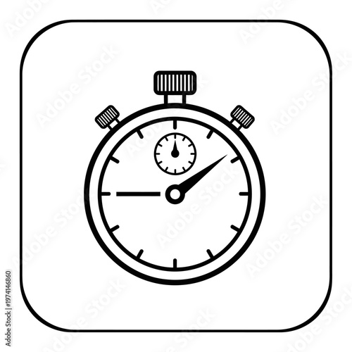 Stopwatch timer clock with dials.