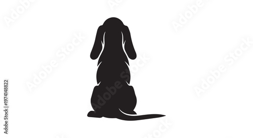 A black silhouette of a person holding an umbrella against the rain