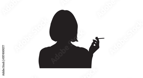 A silhouette of a person sitting in deep thought with their chin resting on their hand