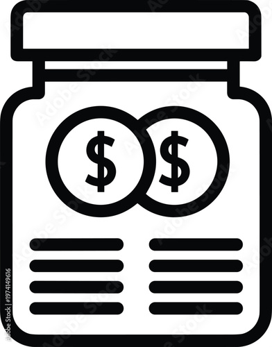 Piggy bank filled with coins, representing savings, financial growth, and economic investment, online banking concept.