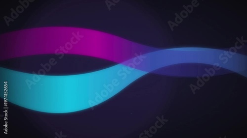 Abstract Neon Cyan Magenta Wave Background Fluid Motion Graphic Animation For Modern Technology Creative Media