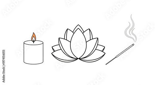 Meditation objects for relaxation and calmness.