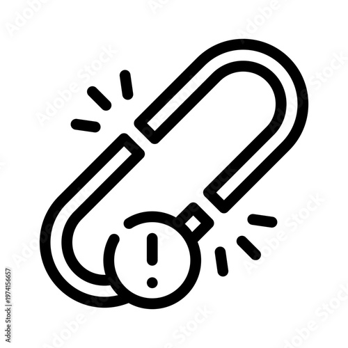 disruption line icon