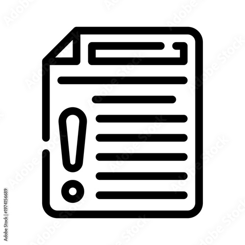riskdocument line icon