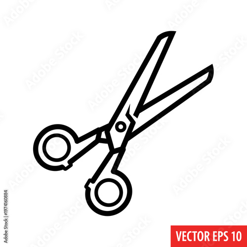 Scissors cutting tool for crafts.