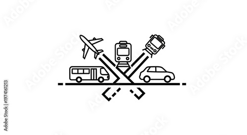 Transportation Modes Crossing No Travel.