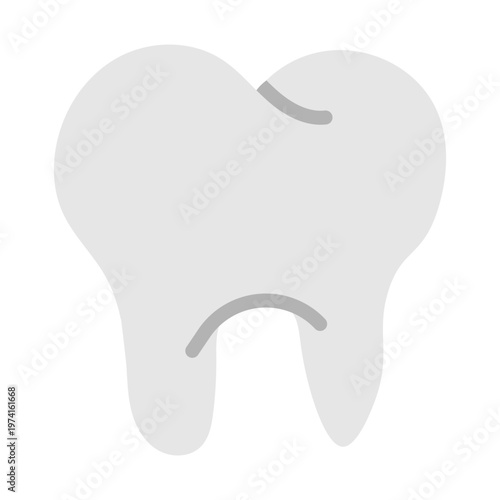 Tooth Vector Flat Icon Design