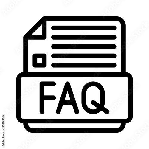 faq line icon