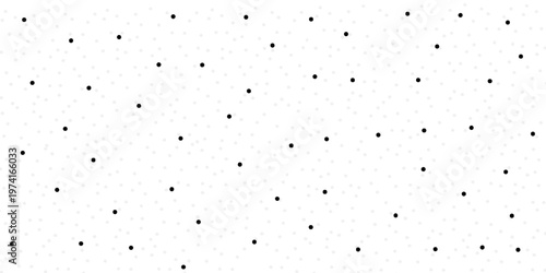 Seamless polka dot pattern. Vector pattern with black circles on white background.