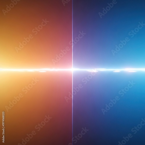 Abstract Light Spectrum - A Harmonious Color Split.