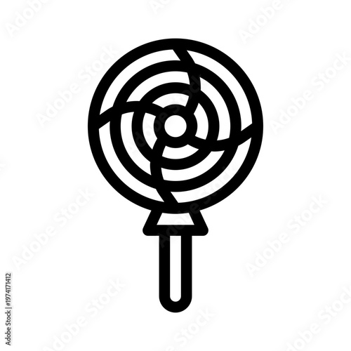 lollipop line icon