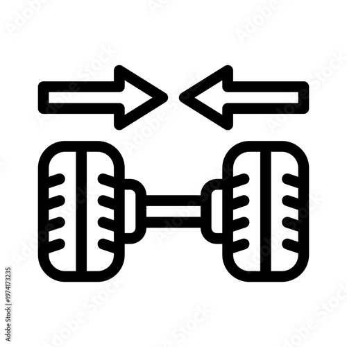 wheel alignment line icon