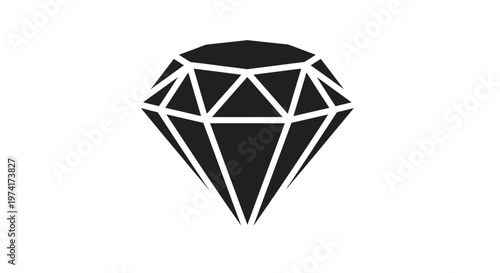 Black Diamond Gemstone Jewelry Object.