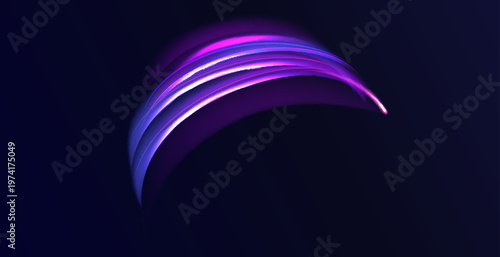 Portal light effect on a dark background. Light bright blue swirl. Bright light round teleport podium. Magic gate in a fantasy game.