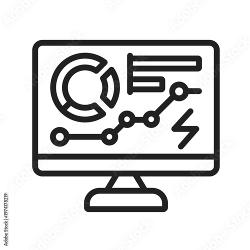 Energy Monitoring Dashboard Icon