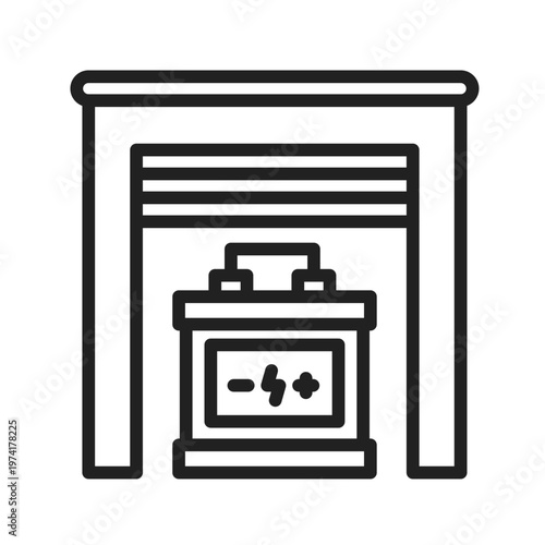Energy Storage Container Icon