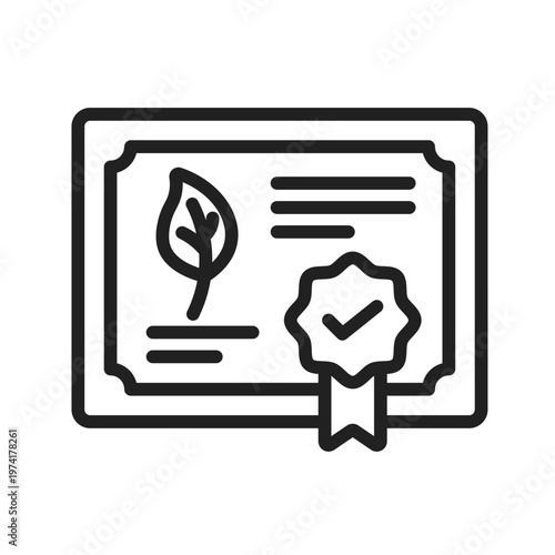 Renewable Energy Certificate Icon