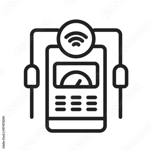 Smart Meter Device Icon