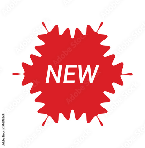 Colorful new product arrival tag icon, new arrival sticker symbol design, new label vector illustration.