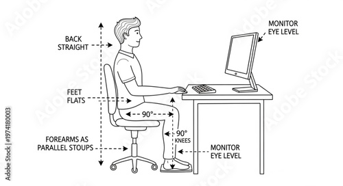 Ergonomic Office Chair Setup for Healthy Posture.