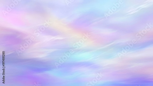 Vibrant rainbow sky with fluffy clouds a breathtaking natural phenomenon, colorful rainbow sky beautiful clouds natural wonder.