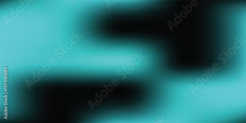 Elegant blurred gradient background in teal and black, smooth flowing wave shapes, soft glow lighting, smooth refined gradient transitions, creative background