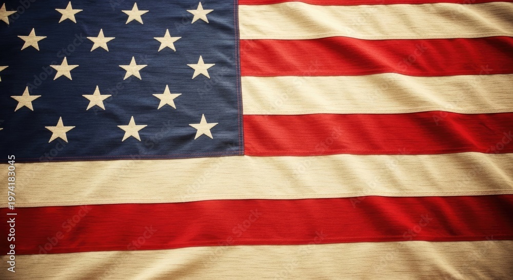 Fototapeta premium Celebrating independence day a vibrant american flag waving with patriotic pride and freedom