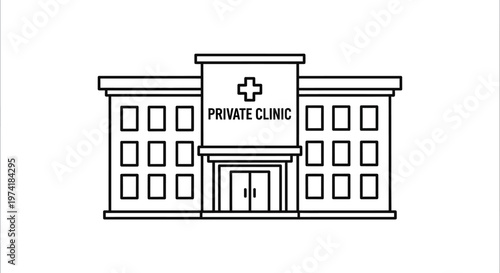 Private Clinic Building Exterior View.
