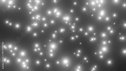 渦を巻いてゆっくり上昇する白い粒子