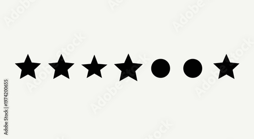 Black stars and circles rating symbols.