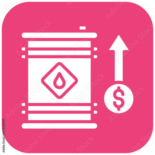 Oil Price Increase Icon