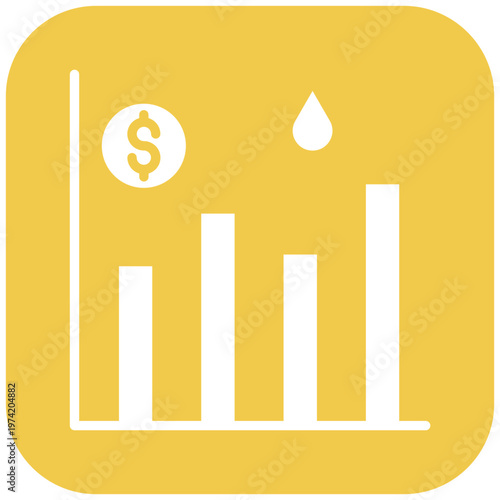 Oil Stock Market Icon