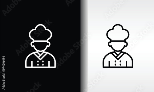 Chef Vector, Icon Or Logo Sign Isolated Symbol Illustration
